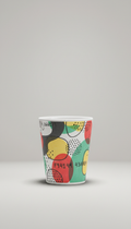 Hand-drawn ceramic graphic cup