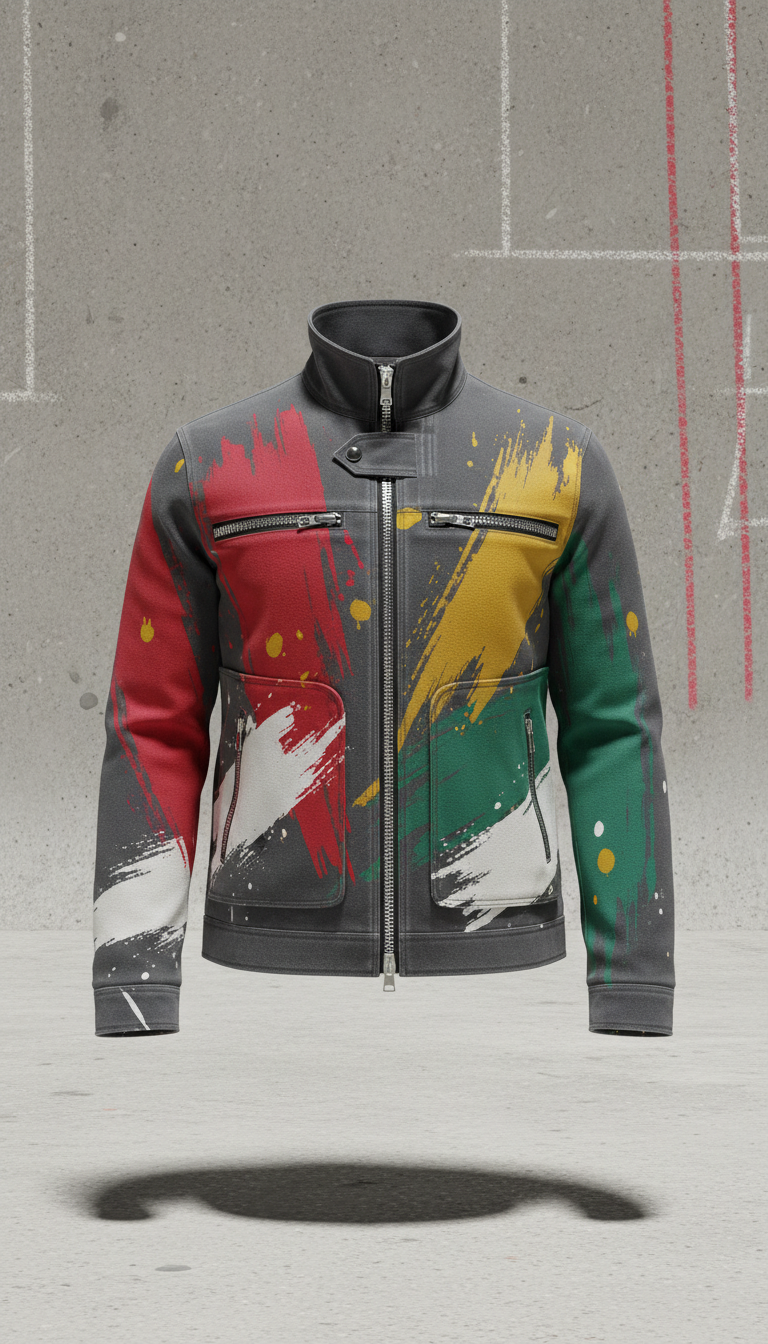Custom street canvas jacket