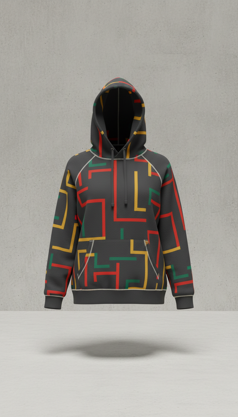 Unisex oversized statement hoodie